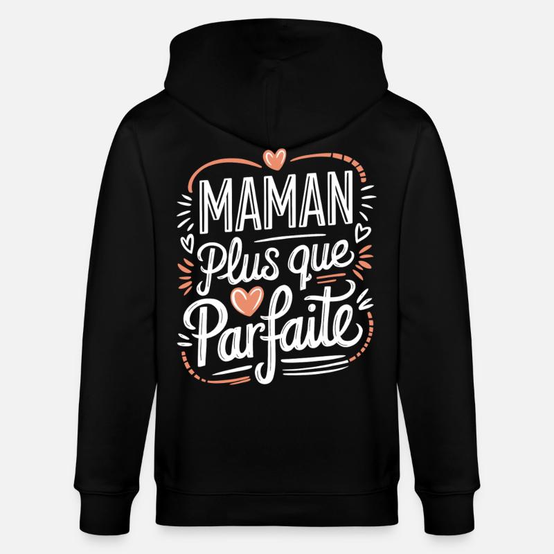 Mehr als perfekte Mama - Stanley/Stella Unisex Bio-Kapuzenjacke CULTIVATOR  - Schwarz