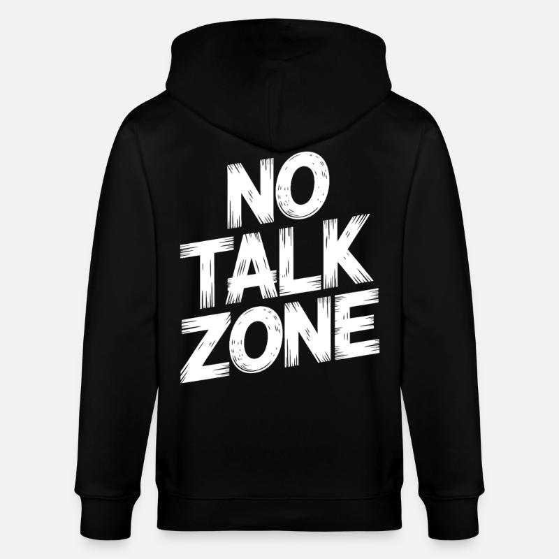 Zone d’interdiction de parler - Veste à capuche bio CULTIVATOR Stanley/Stella Unisexe - noir