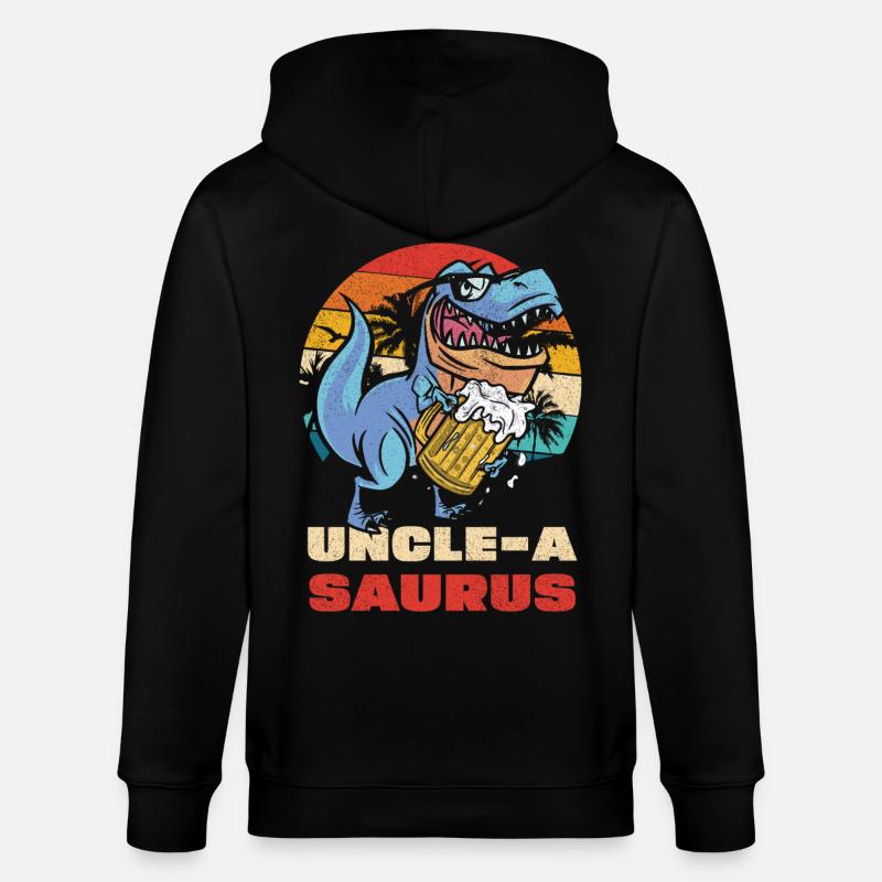 UncleASaurus Bierheld - Stanley/Stella Unisex Bio-Kapuzenjacke CULTIVATOR  - Schwarz