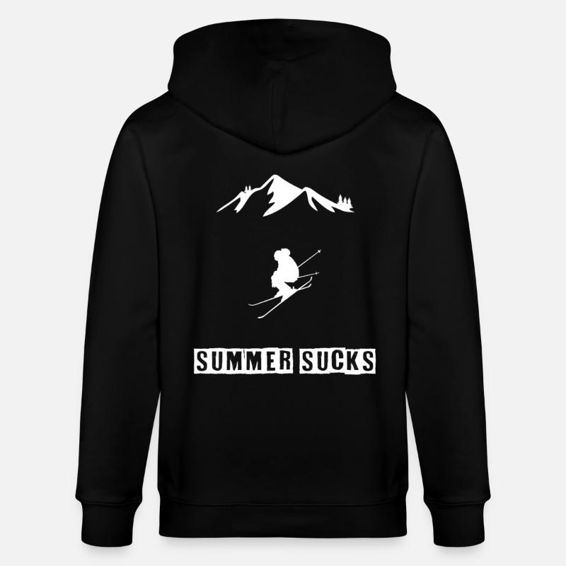 Ski - L’été, c’est nul - Veste à capuche bio CULTIVATOR Stanley/Stella Unisexe - noir