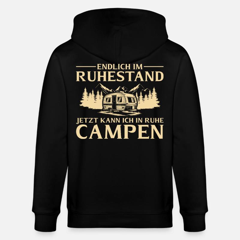 Endlich_im_Ruhestand_ _In_Ruhe_Campen - Veste à capuche bio CULTIVATOR Stanley/Stella Unisexe - noir
