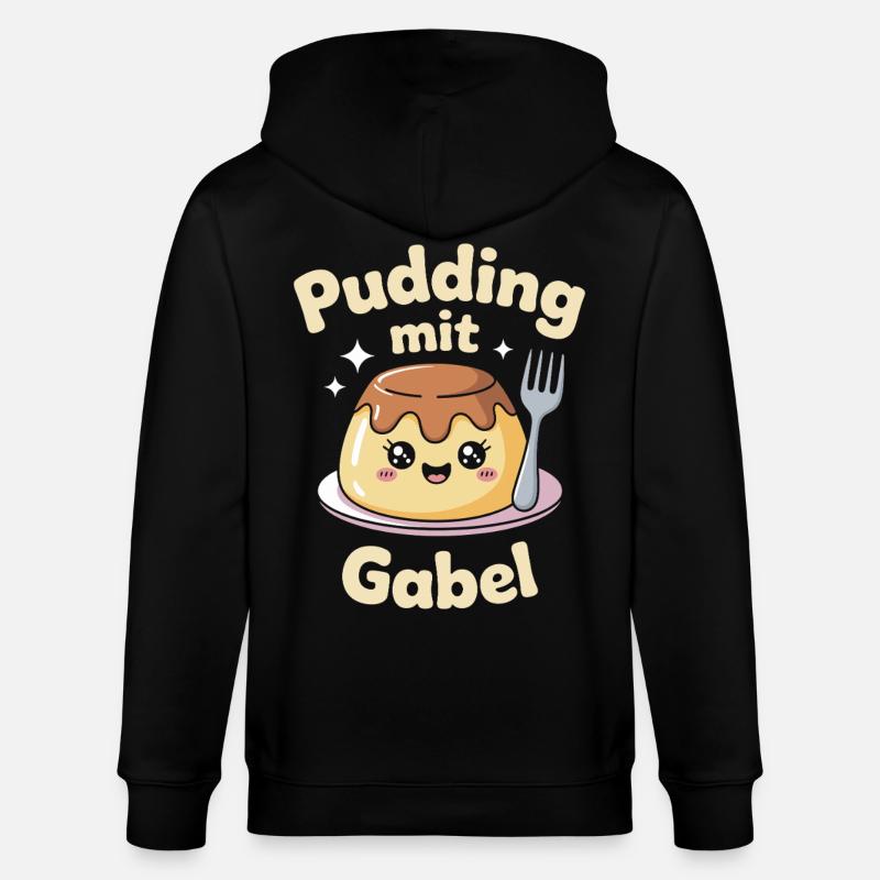 Pudding à la fourchette - Veste à capuche bio CULTIVATOR Stanley/Stella Unisexe - noir