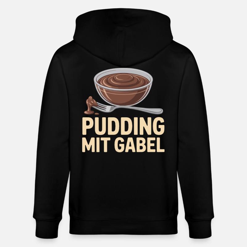 Pudding à la fourchette - Veste à capuche bio CULTIVATOR Stanley/Stella Unisexe - noir