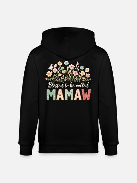 Gesegnet Mamaw genannt zu werden - Stanley/Stella CULTIVATOR  Unisex Organic Hooded Jacket - black