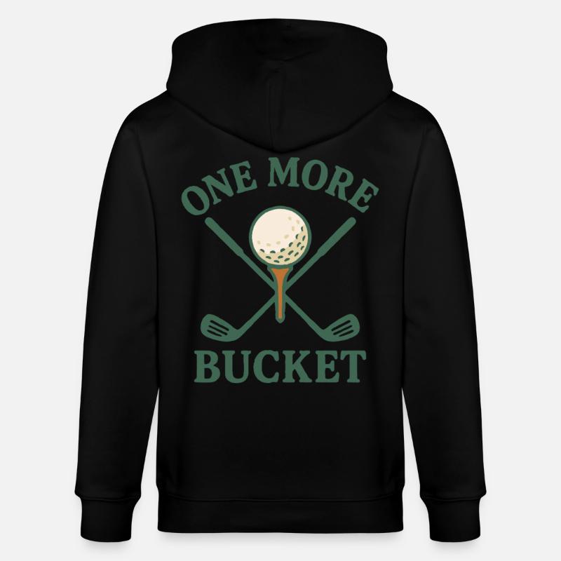 Ein weiterer Eimer Golfschläger Fun Design - Stanley/Stella Unisex Bio-Kapuzenjacke CULTIVATOR  - Schwarz