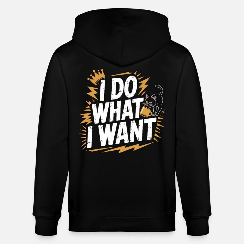 Ich tu, was ich will - Stanley/Stella Unisex Bio-Kapuzenjacke CULTIVATOR - Schwarz