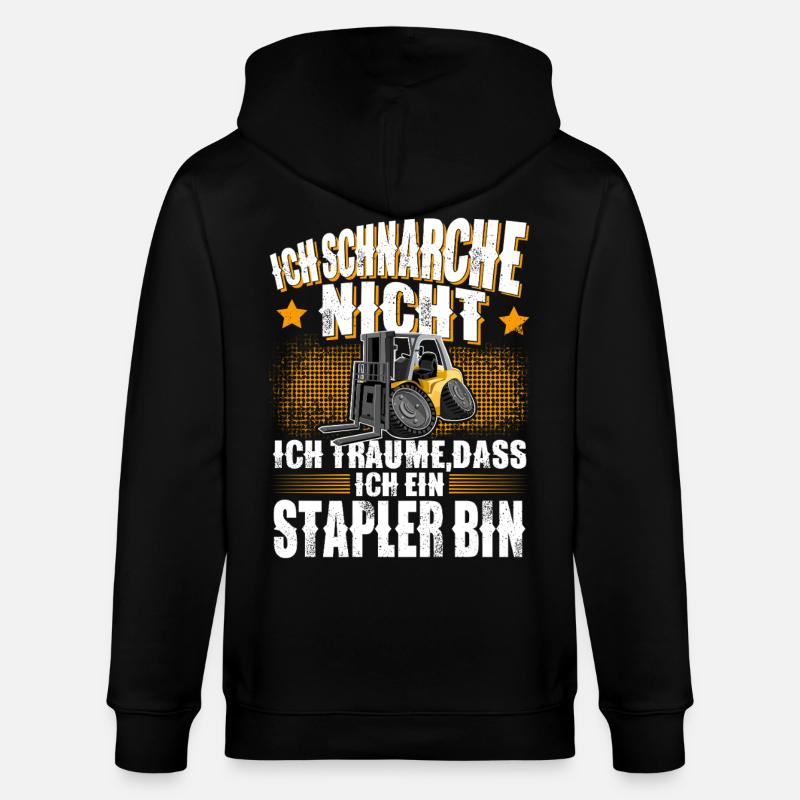 Gerbeur pour chariot élévateur - Veste à capuche bio CULTIVATOR Stanley/Stella Unisexe - noir