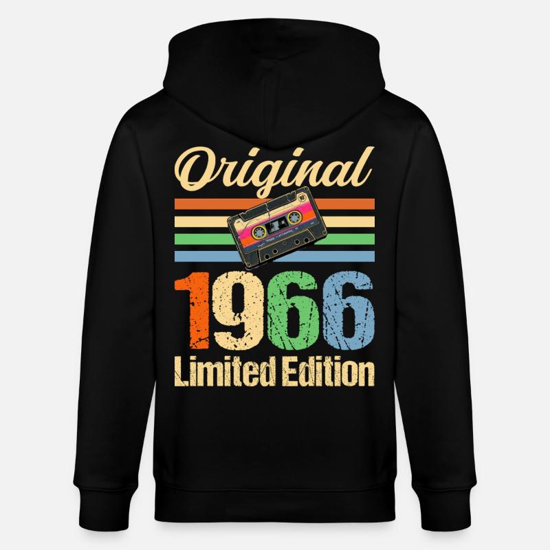 60e anniversaire Millésime 1966 - Veste à capuche bio CULTIVATOR Stanley/Stella Unisexe - noir
