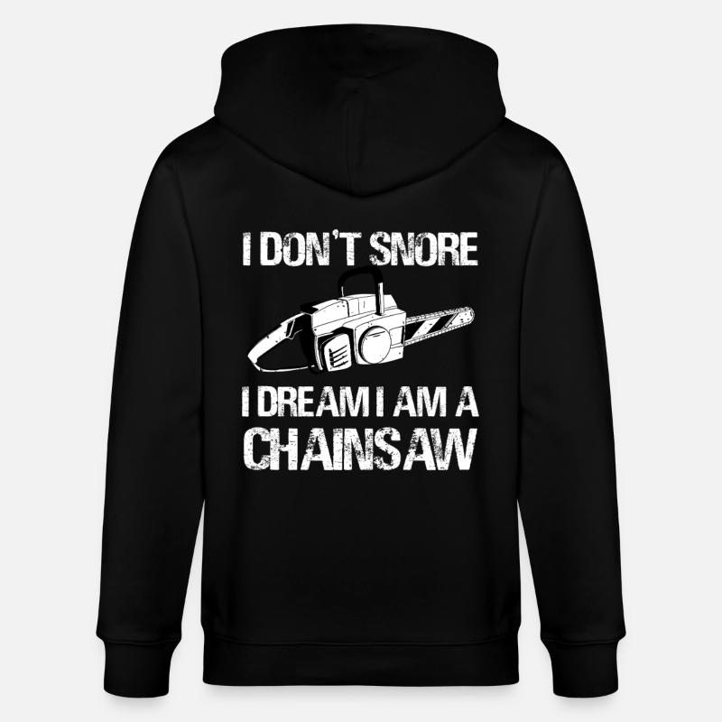 I Dream I Am a Chainsaw - Stanley/Stella Unisex Bio-Kapuzenjacke CULTIVATOR  - Schwarz
