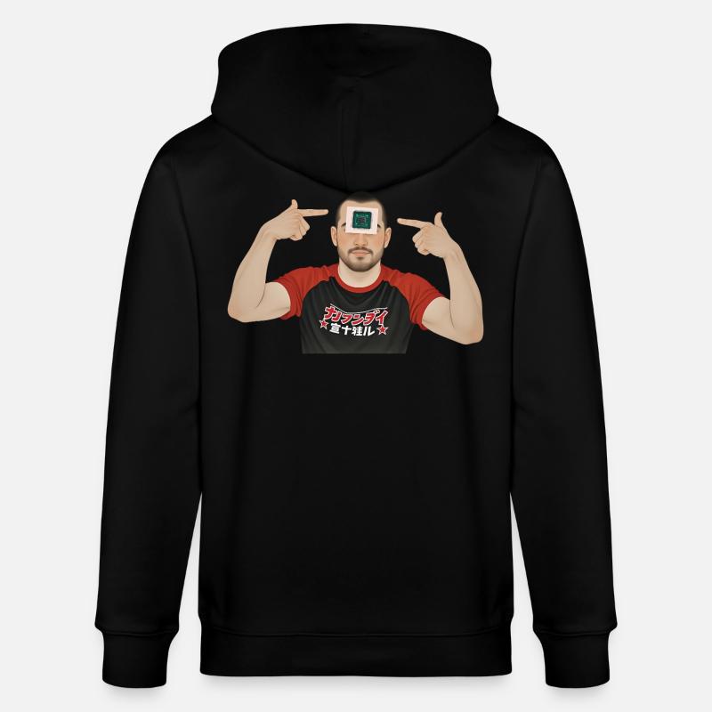 BRAIN PROCESSOR - geek & scifi - Veste à capuche bio CULTIVATOR Stanley/Stella Unisexe - noir