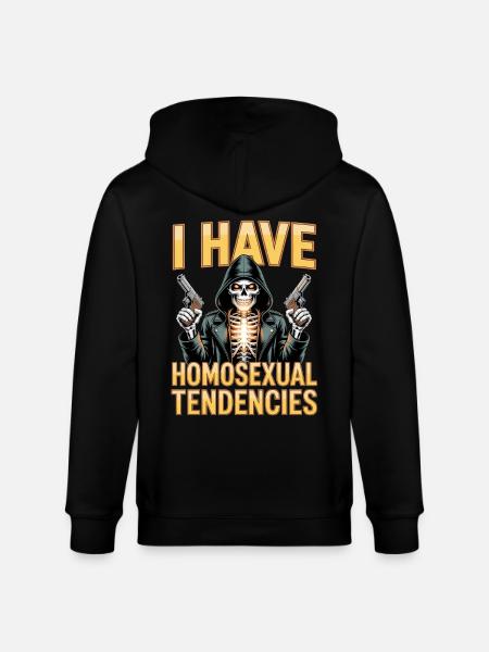 I Have Homosexual Tendencies Unwearable Bootleg - Stanley/Stella CULTIVATOR  Unisex Organic Hooded Jacket - black