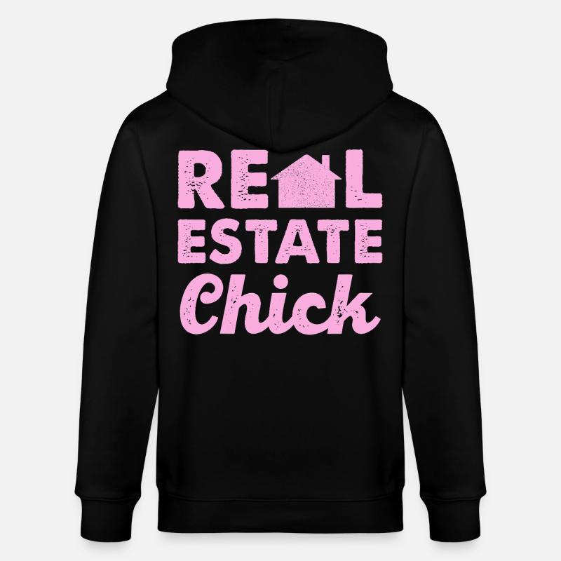 Real Estate Chic - Stanley/Stella CULTIVATOR  Unisex Organic Hooded Jacket - black