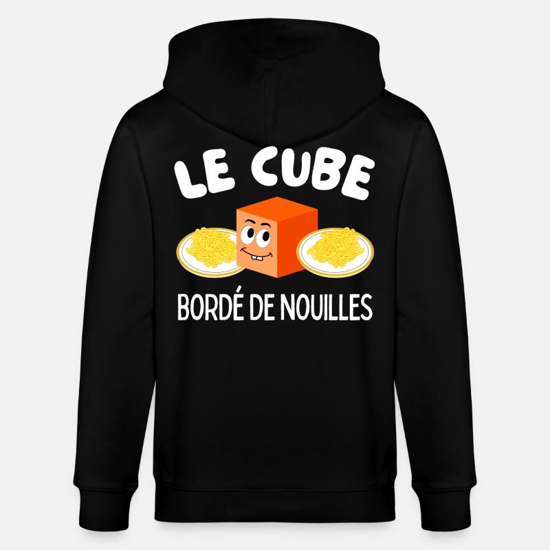 Le Cube Bordé de Nouilles - Veste à capuche bio CULTIVATOR Stanley/Stella Unisexe - noir
