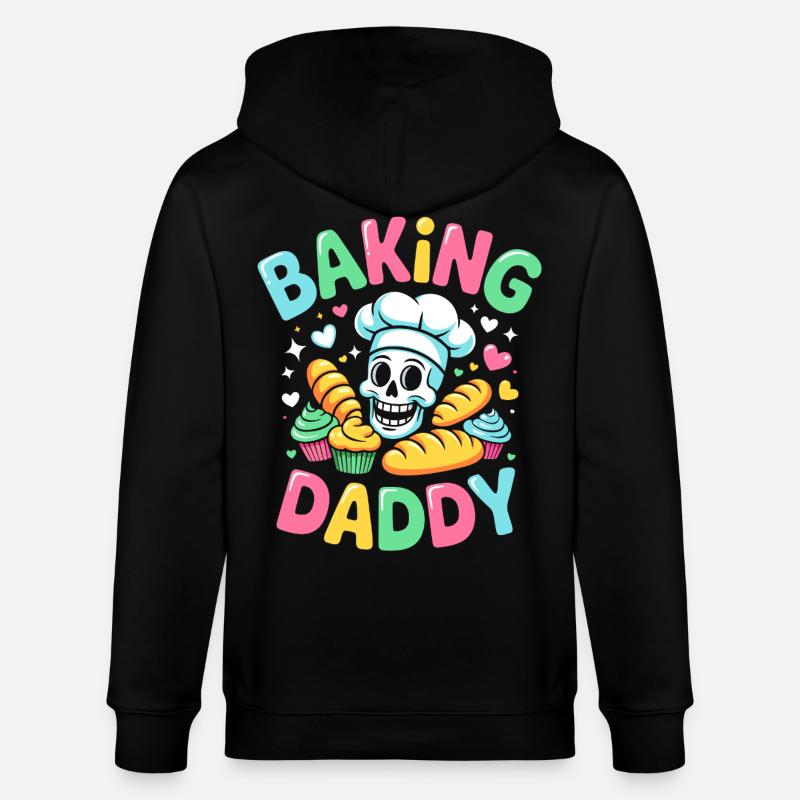 Backen Daddy Kochskull - Stanley/Stella Unisex Bio-Kapuzenjacke CULTIVATOR - Schwarz
