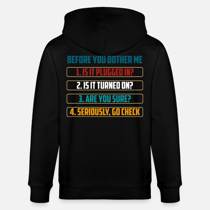 Bevor du mich störst, Technik-Checks - Stanley/Stella Unisex Bio-Kapuzenjacke CULTIVATOR - Schwarz