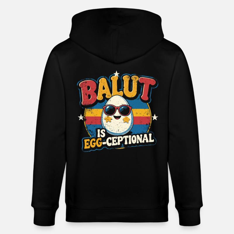 Balut Is Egg-Ceptional Phillippinen - Stanley/Stella Unisex Bio-Kapuzenjacke CULTIVATOR  - Schwarz