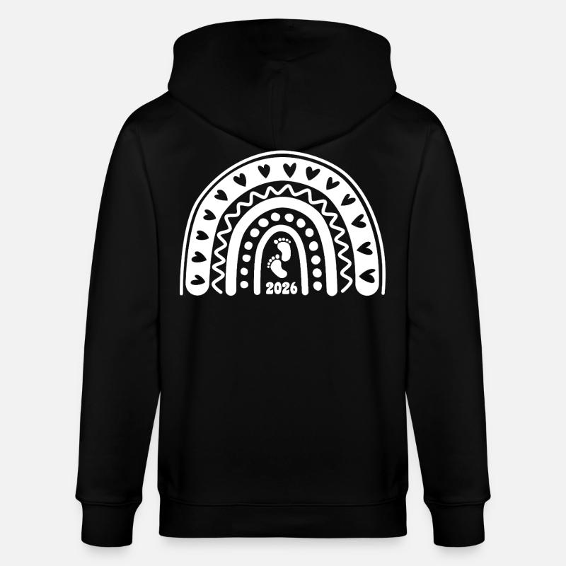 Quand l’amour devient vie - Bébé 2026 - Veste à capuche bio CULTIVATOR Stanley/Stella Unisexe - noir
