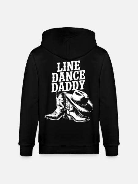 Line Dance Daddy Boots - Stanley/Stella CULTIVATOR Unisex Organic Hooded Jacket - black