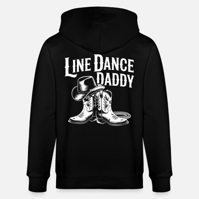 Line Dance Daddy Western Boots - Stanley/Stella Unisex Bio-Kapuzenjacke CULTIVATOR  - Schwarz