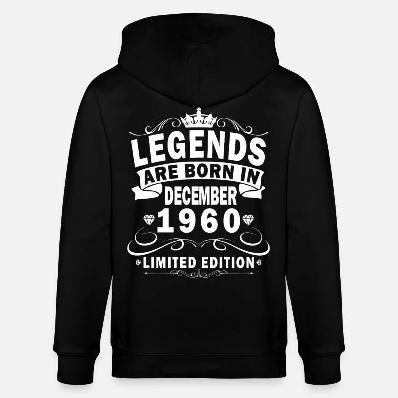 65e anniversaire Édition limitée décembre - Veste à capuche bio CULTIVATOR Stanley/Stella Unisexe - noir