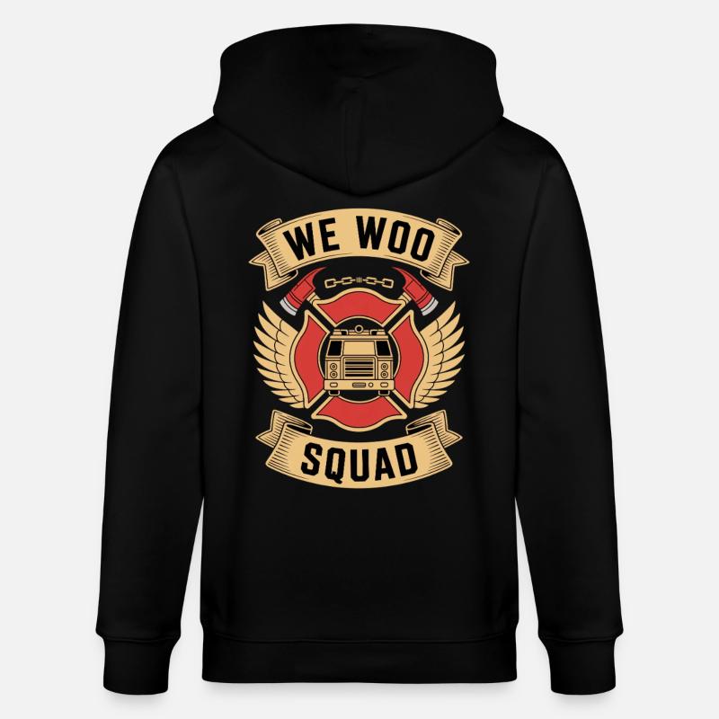 Pompier de l’escouade Wee Woo - Veste à capuche bio CULTIVATOR Stanley/Stella Unisexe - noir