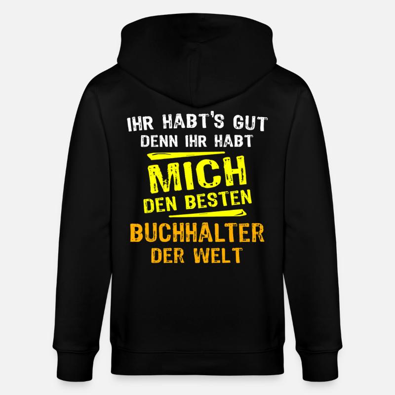 Cadeau de comptable - Veste à capuche bio CULTIVATOR Stanley/Stella Unisexe - noir