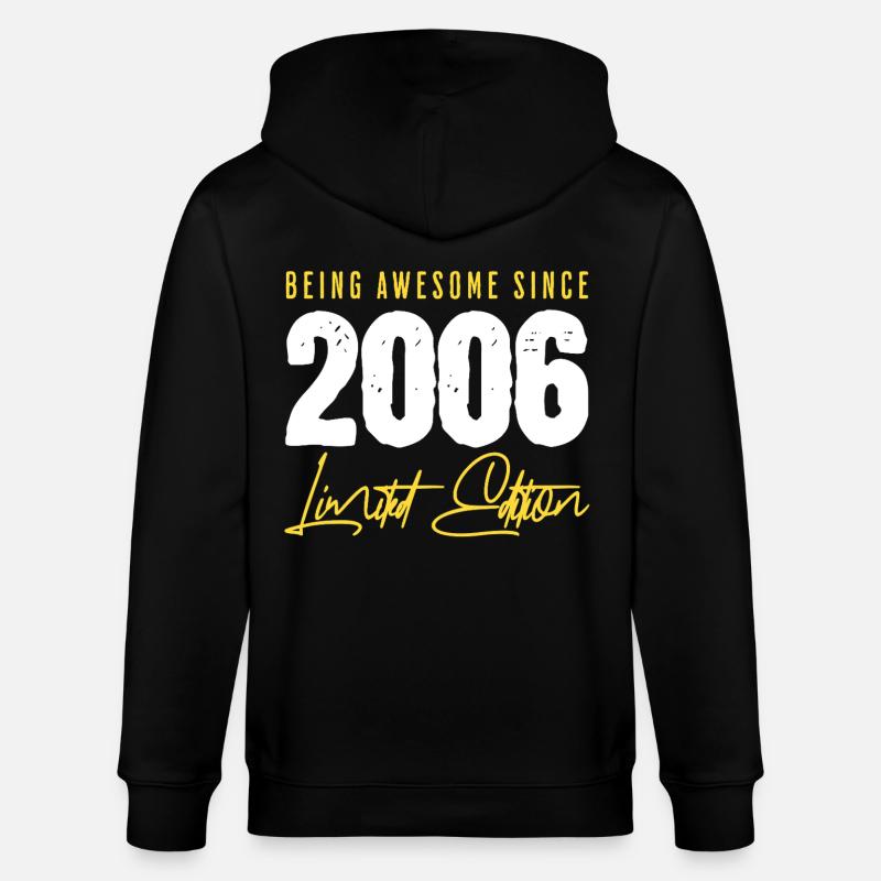 20e anniversaire 2006 Édition limitée - Veste à capuche bio CULTIVATOR Stanley/Stella Unisexe - noir