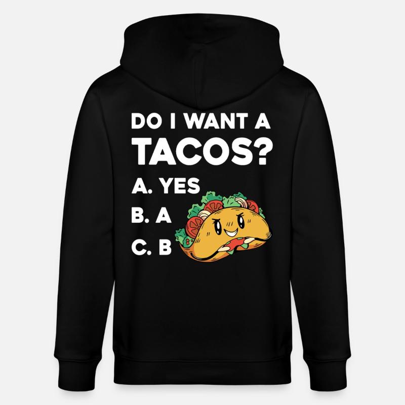 Taco Frage: Ja Oder Nein - Veste à capuche bio CULTIVATOR Stanley/Stella Unisexe - noir