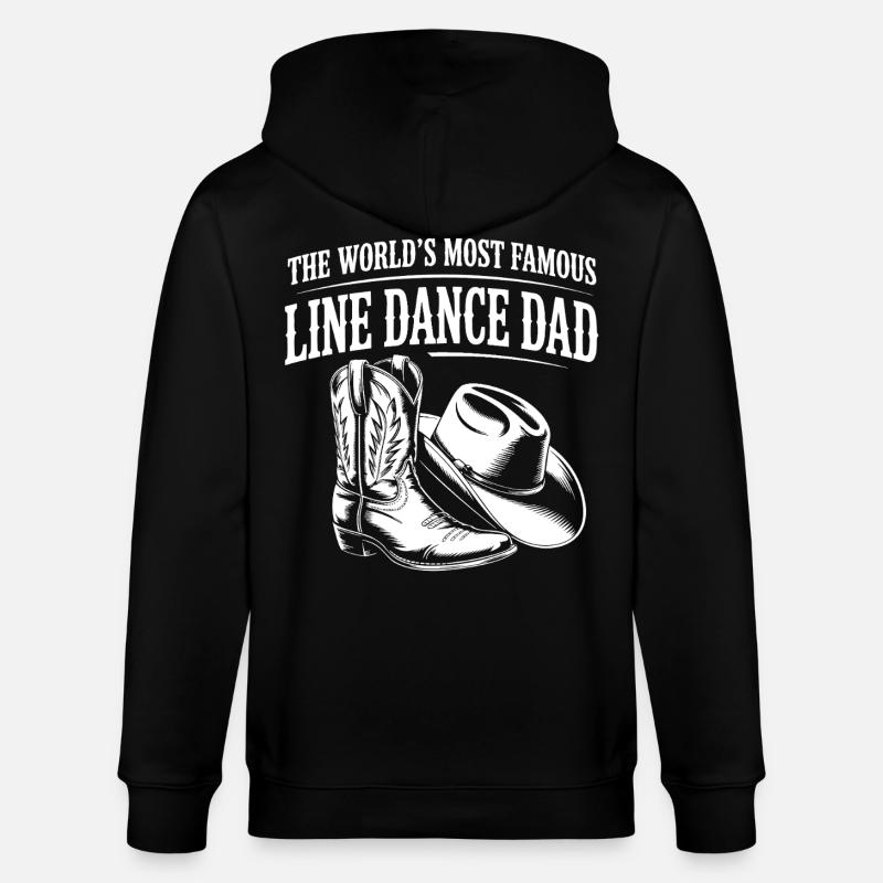 Line Dance Dad Boots & Hat - Stanley/Stella Unisex Bio-Kapuzenjacke CULTIVATOR  - Schwarz