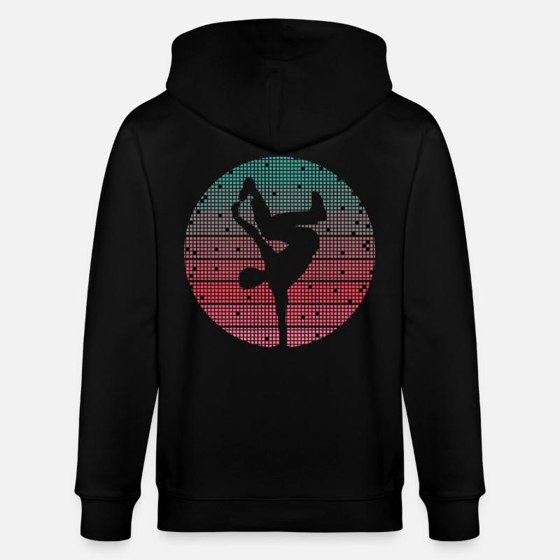 Breakdance Tanz Breakdancer Retro Breakdancer - Stanley/Stella Unisex Bio-Kapuzenjacke CULTIVATOR  - Schwarz