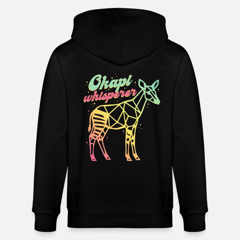 Le Murmureur d’Okapi - Veste à capuche bio CULTIVATOR Stanley/Stella Unisexe - noir