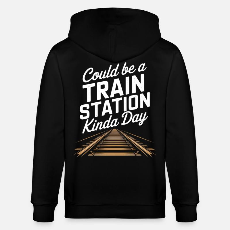 Ambiance Stationnard avec circuits - Veste à capuche bio CULTIVATOR Stanley/Stella Unisexe - noir