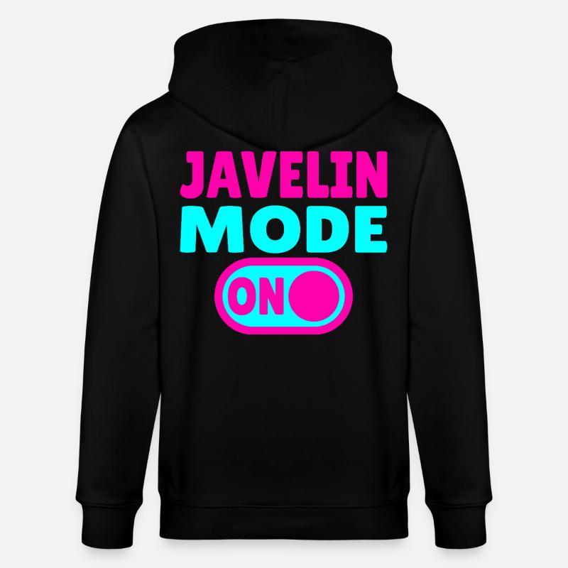 Mode Javelot ACTIVÉ - Lancer de Javelot - Veste à capuche bio CULTIVATOR Stanley/Stella Unisexe - noir