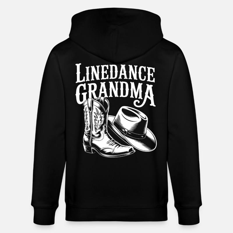 LineDance Großmama Boots - Stanley/Stella Unisex Bio-Kapuzenjacke CULTIVATOR  - Schwarz
