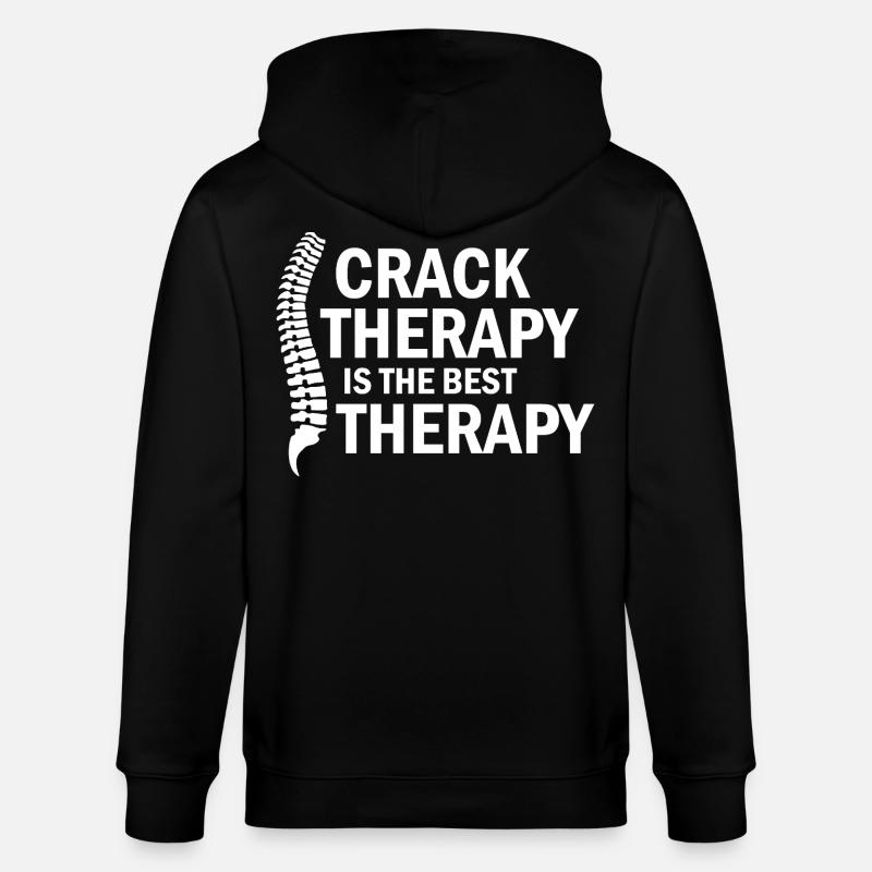 Licensed DC Professional Spinal Adjustment  - Stanley/Stella CULTIVATOR  Unisex Organic Hooded Jacket - black