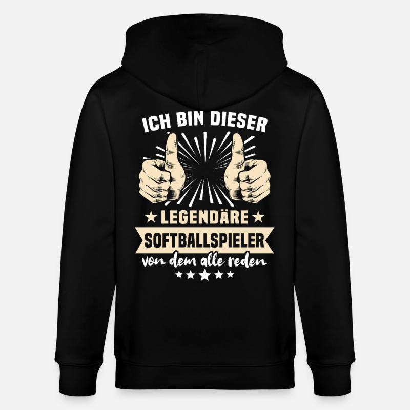 Citations de joueuses de softball - Veste à capuche bio CULTIVATOR Stanley/Stella Unisexe - noir
