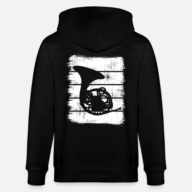 Cor français Sketch - Veste à capuche bio CULTIVATOR Stanley/Stella Unisexe - noir