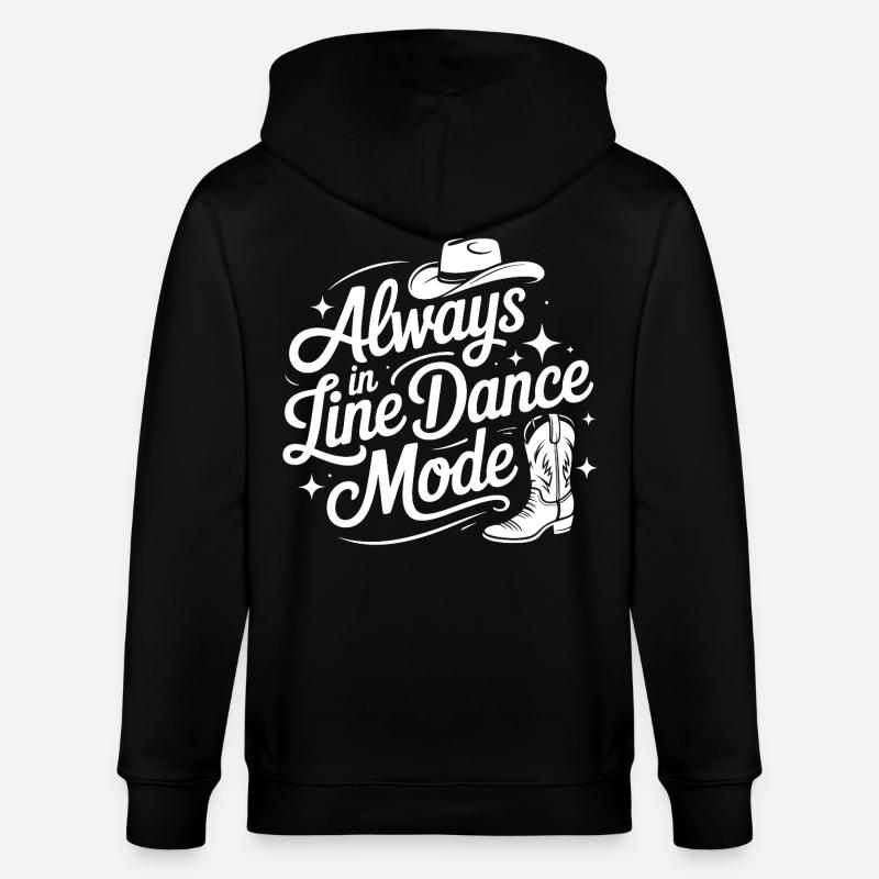 Always in Line Dance Mode - Stanley/Stella Unisex Bio-Kapuzenjacke CULTIVATOR  - Schwarz