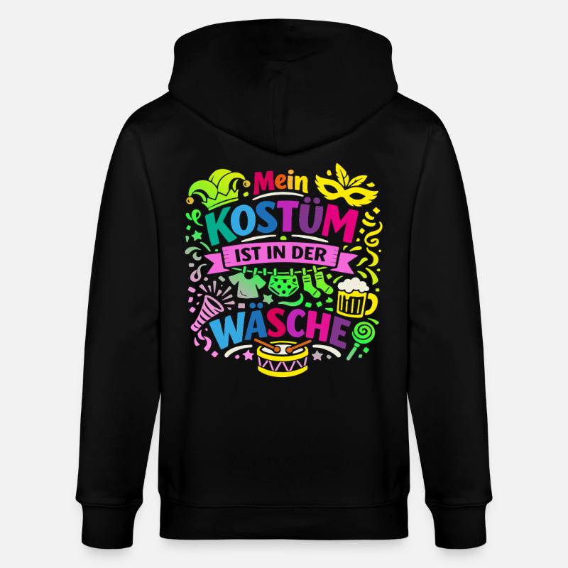 Shrovetide - Carnaval - Remplacement de costume - Expression - Veste à capuche bio CULTIVATOR Stanley/Stella Unisexe - noir