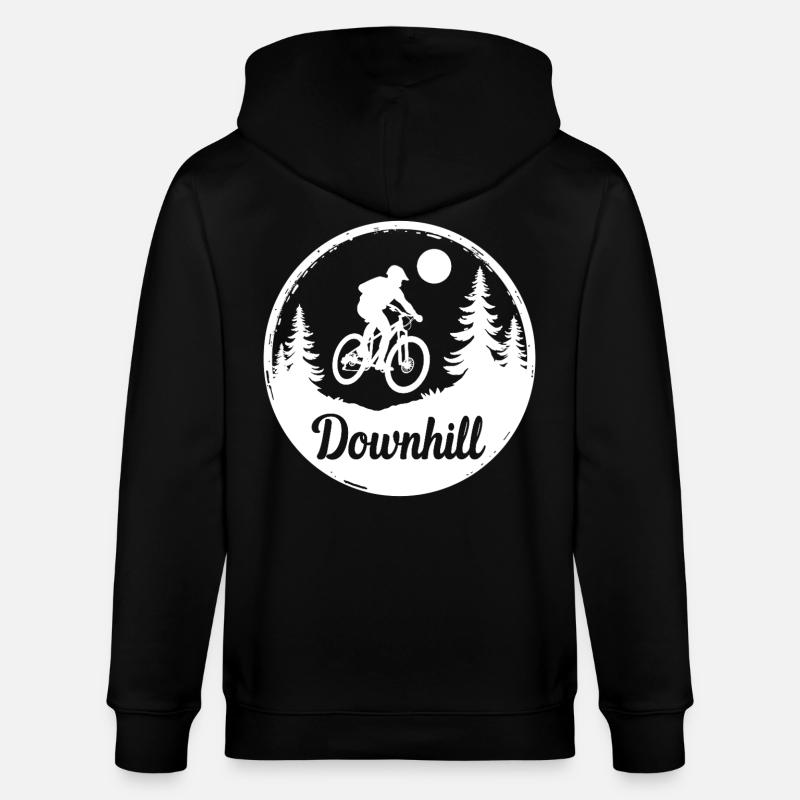 VTT de descente - Veste à capuche bio CULTIVATOR Stanley/Stella Unisexe - noir