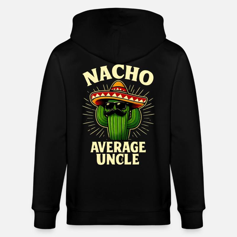 Kein Durchschnitts Onkel Nacho Average Uncle - Stanley/Stella Unisex Bio-Kapuzenjacke CULTIVATOR  - Schwarz