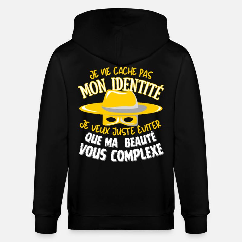Beauté cachée - Veste à capuche bio CULTIVATOR Stanley/Stella Unisexe - noir