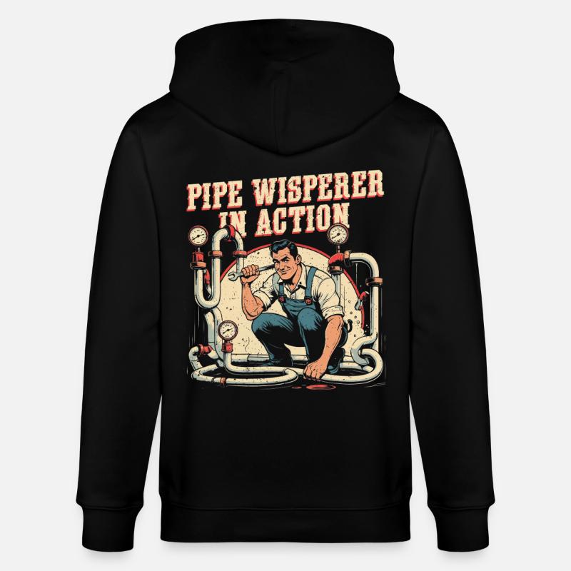 Pipe Layer Pipe Builder Pipe Whisperer - Veste à capuche bio CULTIVATOR Stanley/Stella Unisexe - noir