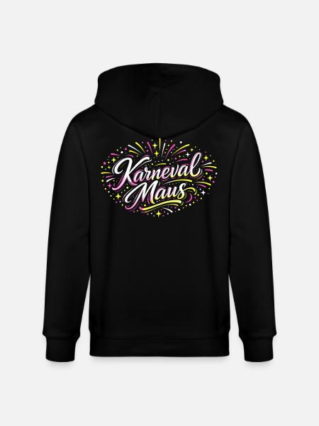 Kölner Karnevalsmaus Alaaf Lustig Fasching Geschen - Stanley/Stella Unisex Bio-Kapuzenjacke CULTIVATOR - Schwarz