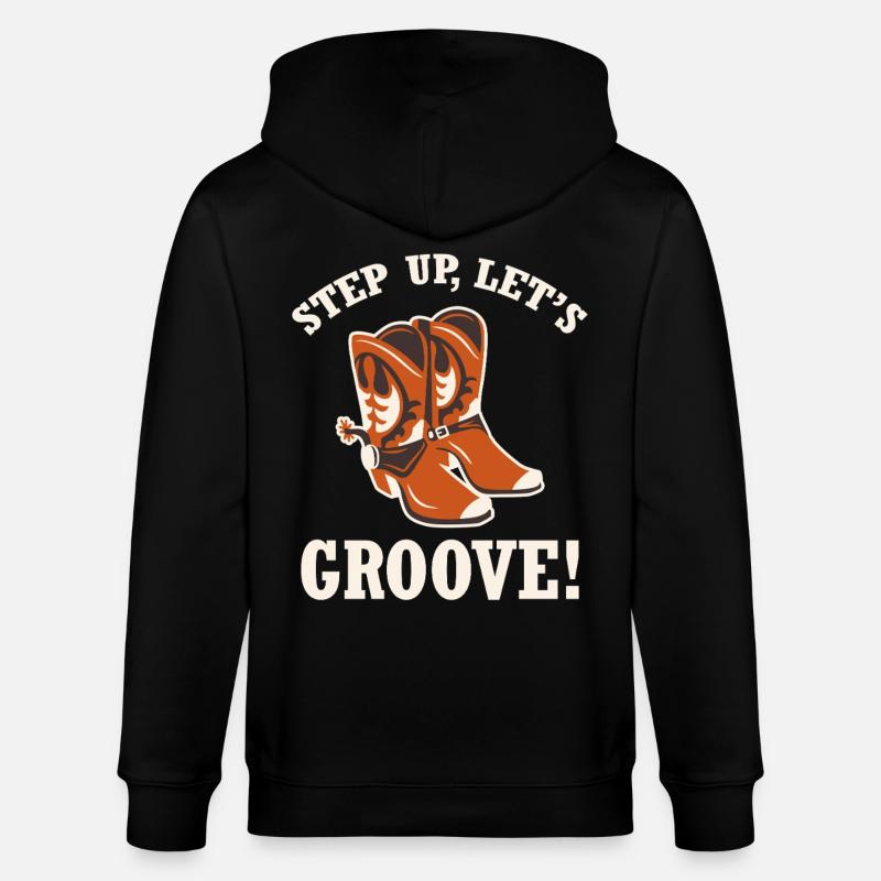 Rainure Step Up Boots - Veste à capuche bio CULTIVATOR Stanley/Stella Unisexe - noir