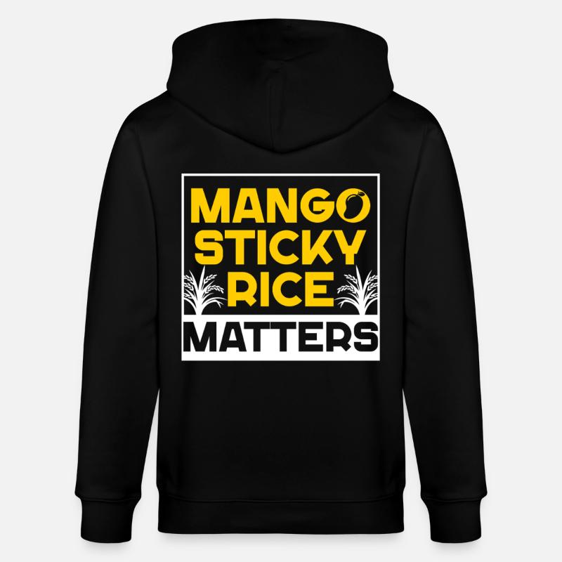 Mango Sticky Reis - Stanley/Stella Unisex Bio-Kapuzenjacke CULTIVATOR - Schwarz