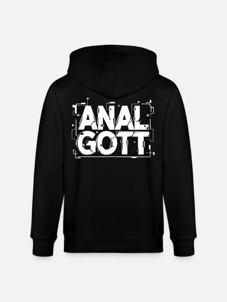 Anal Gott Schriftzug - Stanley/Stella Unisex Bio-Kapuzenjacke CULTIVATOR  - Schwarz
