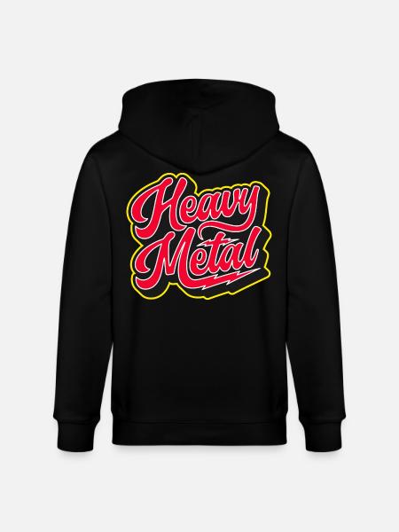 Heavy Metal Bold 3D Script - Veste à capuche bio CULTIVATOR Stanley/Stella Unisexe - noir