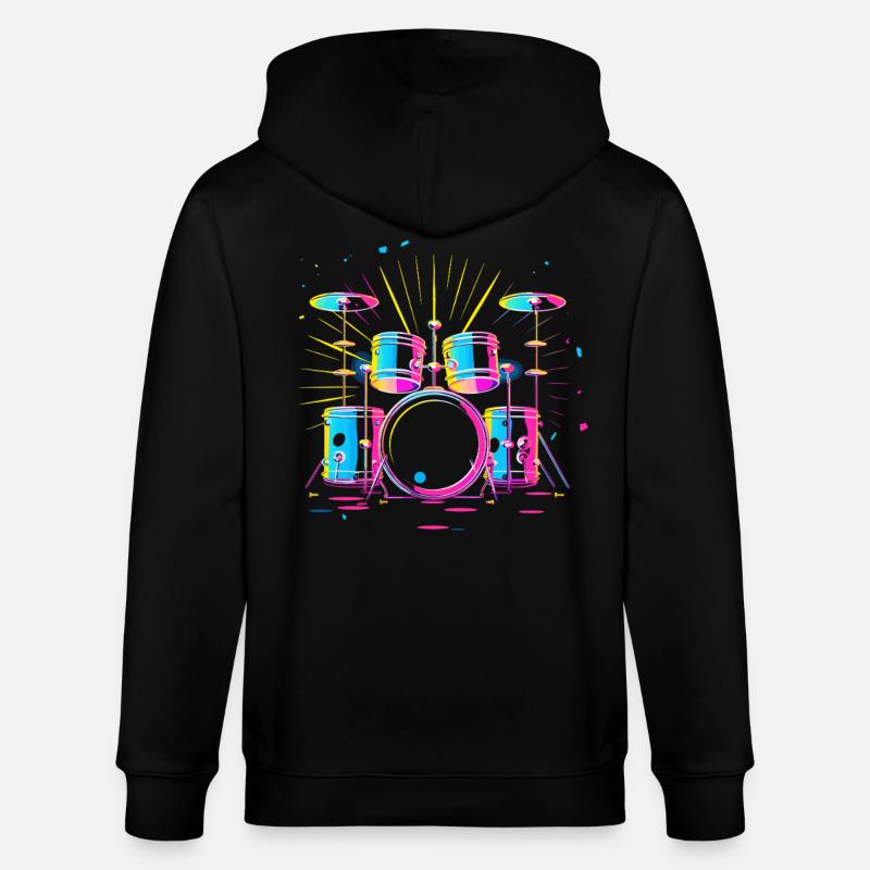 percussion - Veste à capuche bio CULTIVATOR Stanley/Stella Unisexe - noir