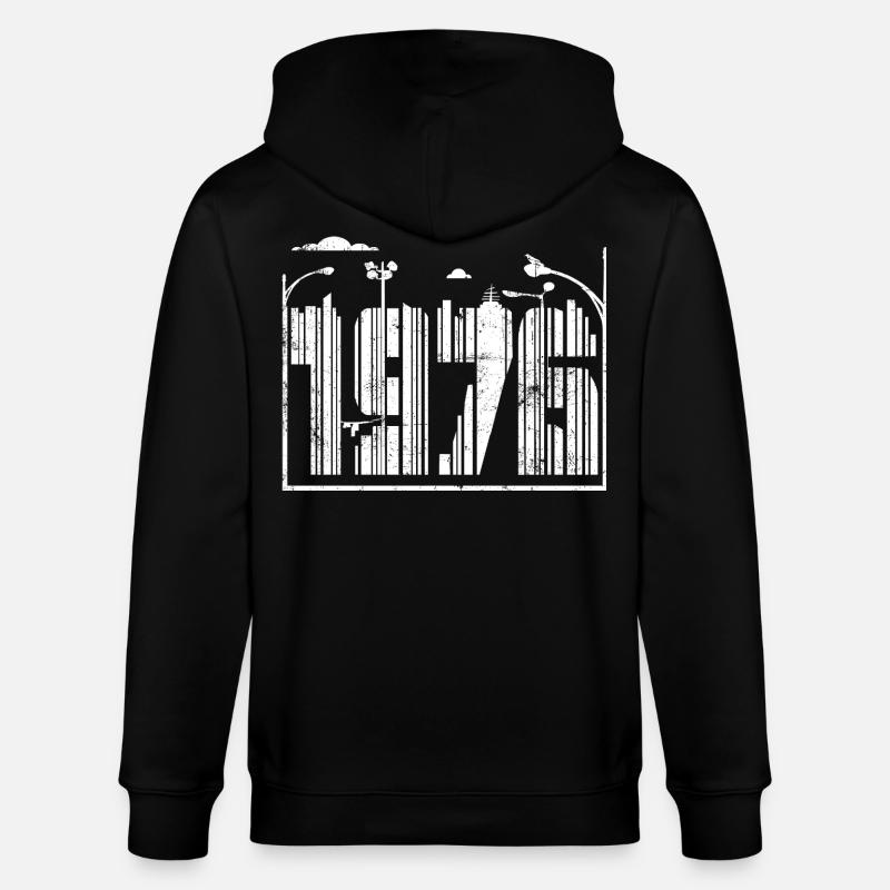 Millésime 1976 - Veste à capuche bio CULTIVATOR Stanley/Stella Unisexe - noir